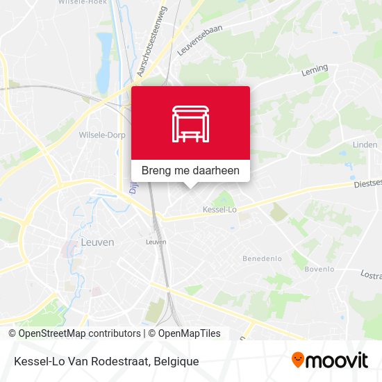 Kessel-Lo Van Rodestraat kaart