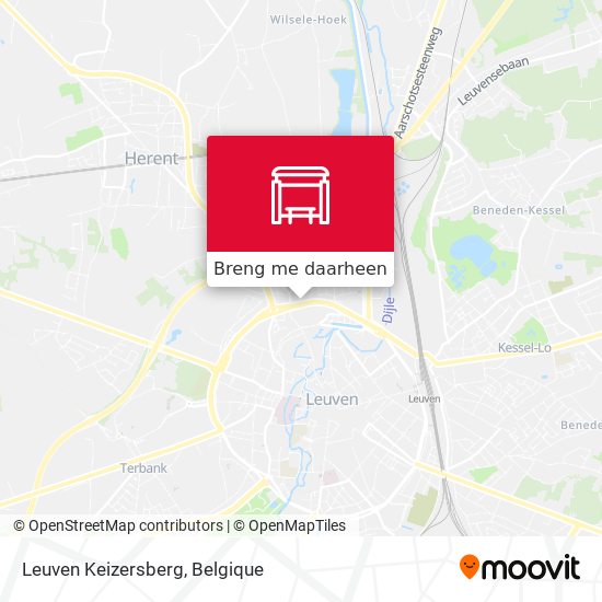 Leuven Keizersberg kaart