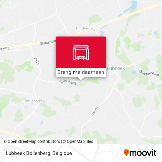 Lubbeek Bollenberg kaart