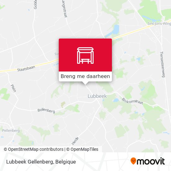 Lubbeek Gellenberg kaart