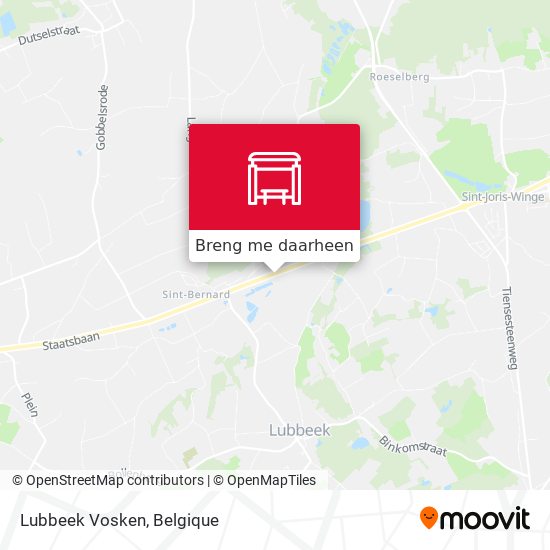 Lubbeek Vosken kaart