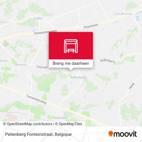 Pellenberg Fonteinstraat kaart