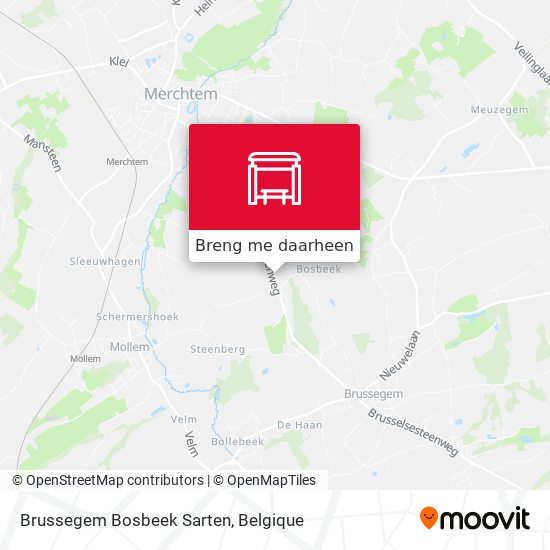 Brussegem Bosbeek Sarten kaart