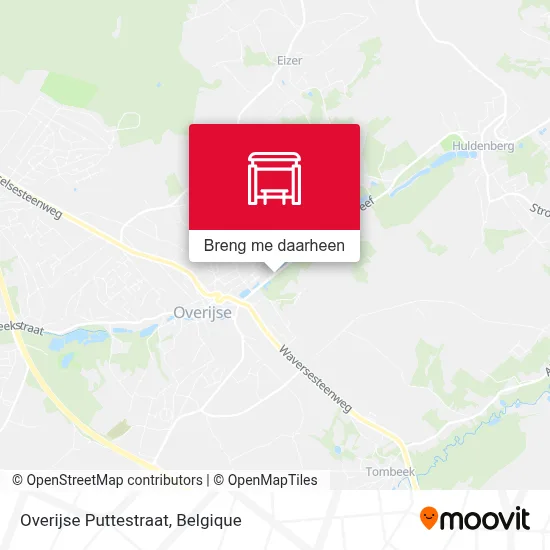 Overijse Puttestraat kaart