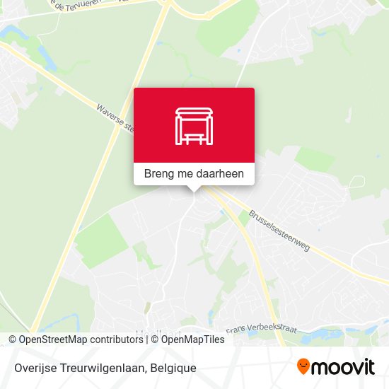 Overijse Treurwilgenlaan kaart