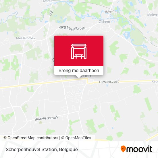Scherpenheuvel Station kaart
