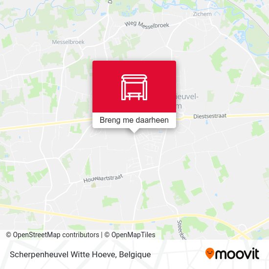 Scherpenheuvel Witte Hoeve kaart