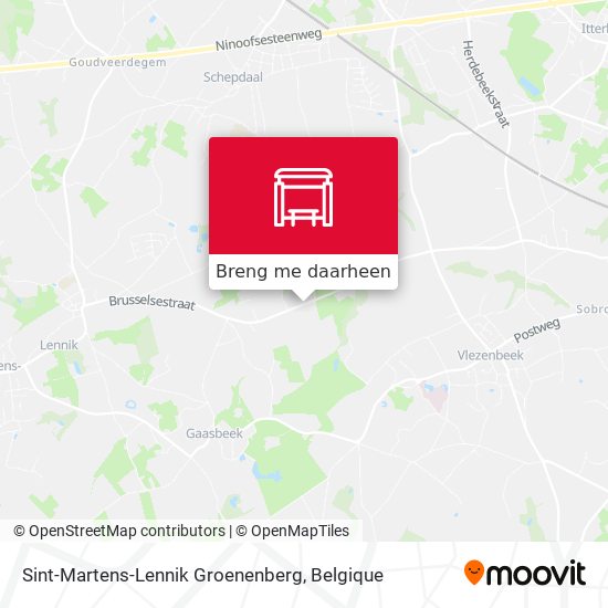 Sint-Martens-Lennik Groenenberg kaart