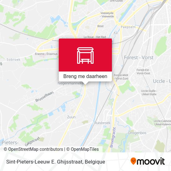 Sint-Pieters-Leeuw E. Ghijsstraat kaart