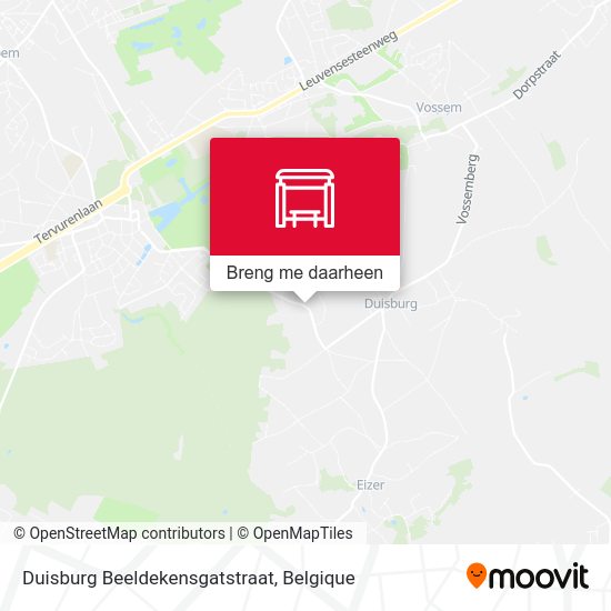 Duisburg Beeldekensgatstraat kaart