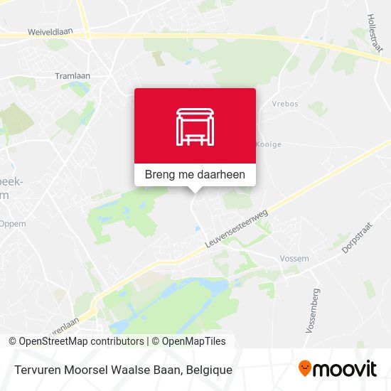 Tervuren Moorsel Waalse Baan kaart