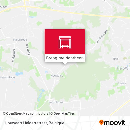 Houwaart Haldertstraat kaart