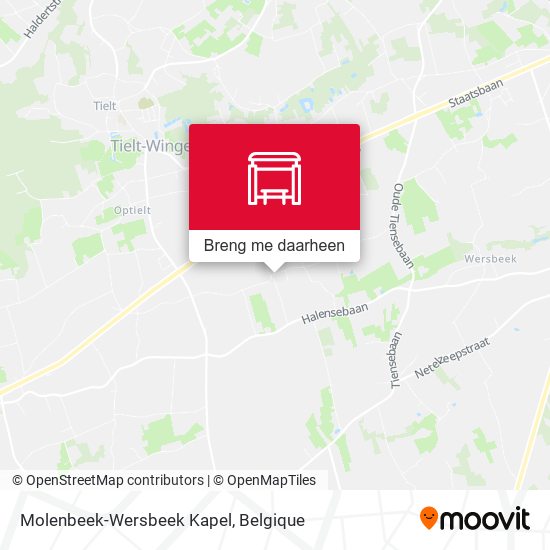 Molenbeek-Wersbeek Kapel kaart