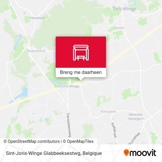 Sint-Joris-Winge Glabbeeksestwg kaart