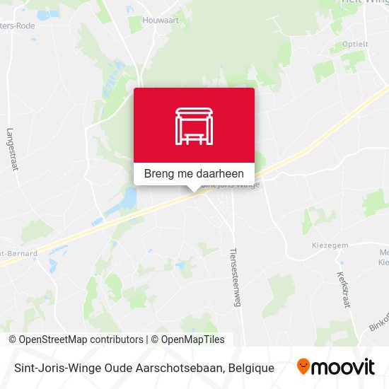 Sint-Joris-Winge Oude Aarschotsebaan kaart