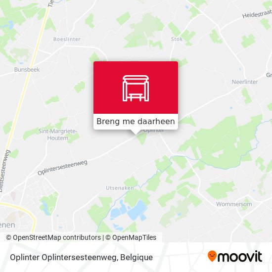 Oplinter Oplintersesteenweg kaart