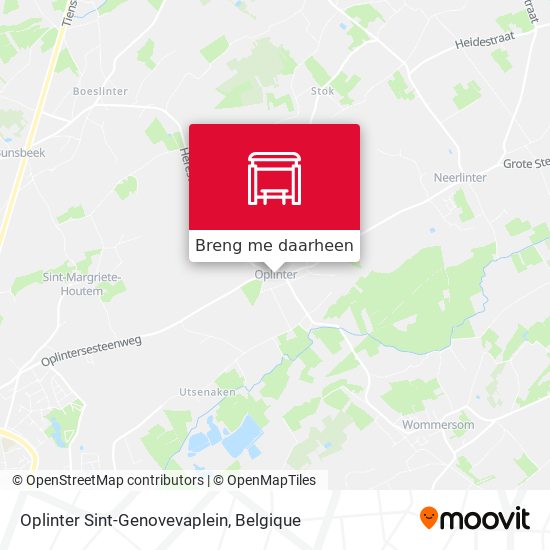 Oplinter Sint-Genovevaplein kaart