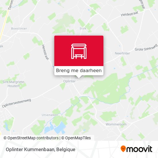 Oplinter Kummenbaan kaart