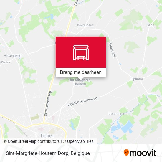 Sint-Margriete-Houtem Dorp kaart