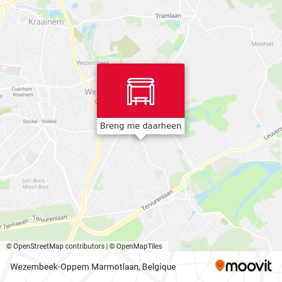 Wezembeek-Oppem Marmotlaan kaart