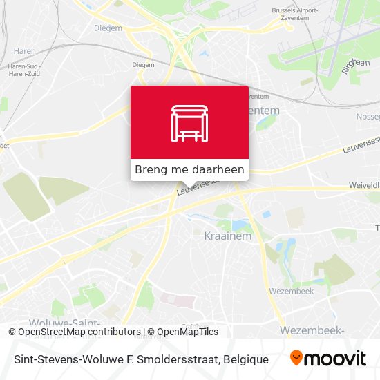 Sint-Stevens-Woluwe F. Smoldersstraat kaart