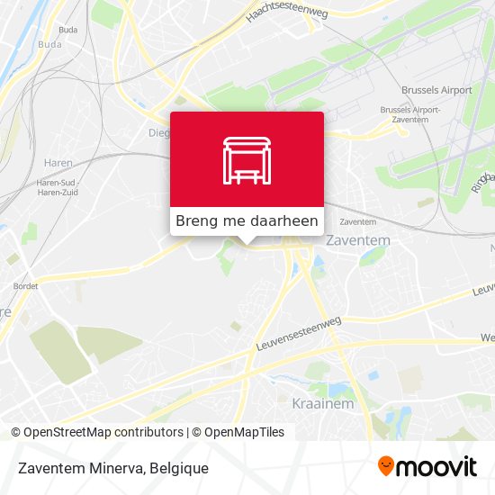 Zaventem Minerva kaart