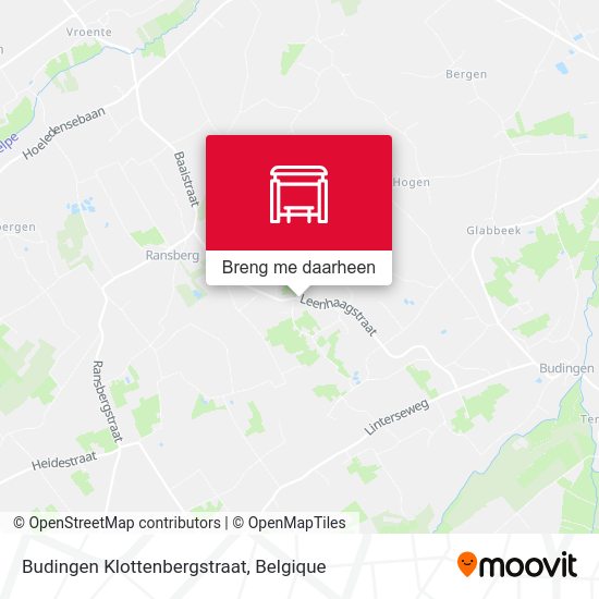 Budingen Klottenbergstraat kaart