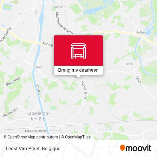 Leest Van Praet kaart