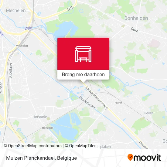 Muizen Planckendael kaart