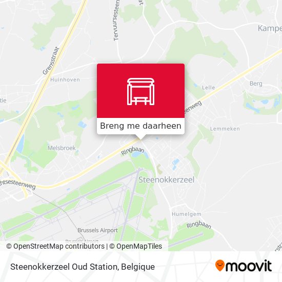 Steenokkerzeel Oud Station kaart