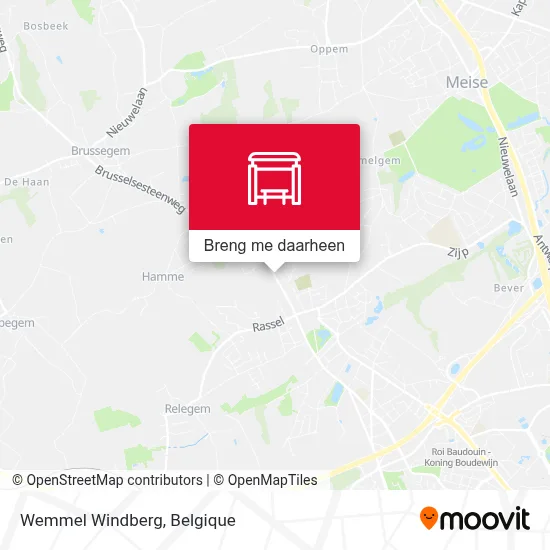 Wemmel Windberg kaart
