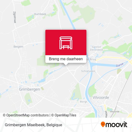 Grimbergen Maelbeek kaart