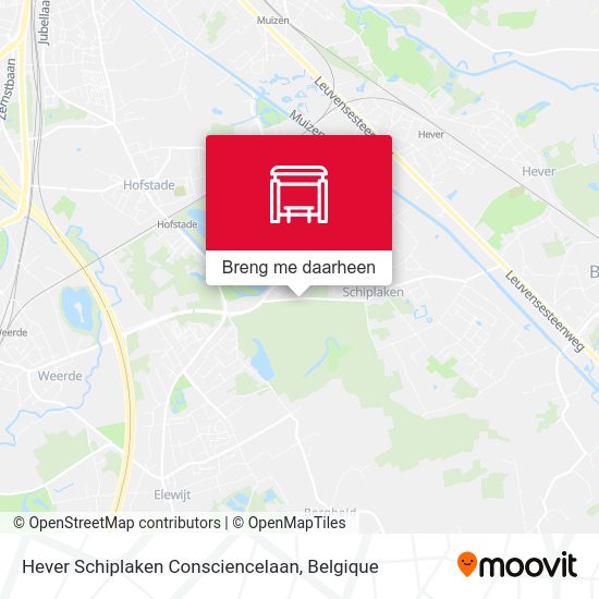 Hever Schiplaken Consciencelaan kaart