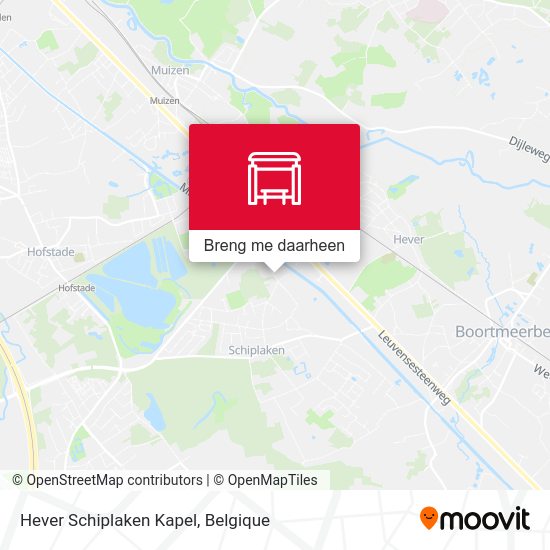 Hever Schiplaken Kapel kaart
