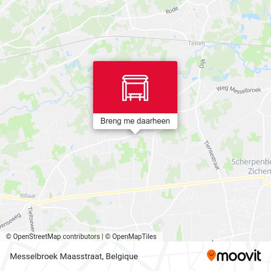 Messelbroek Maasstraat kaart