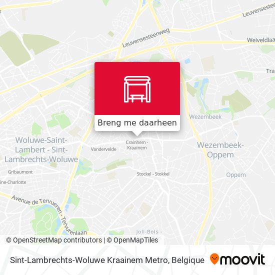 Sint-Lambrechts-Woluwe Kraainem Metro kaart