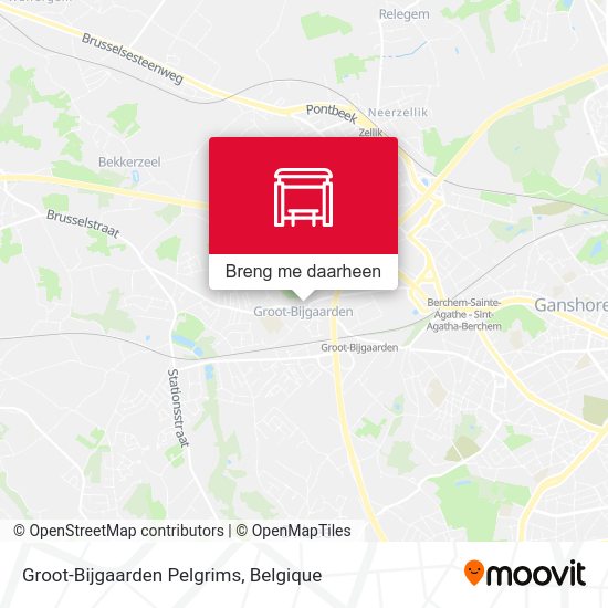 Groot-Bijgaarden Pelgrims kaart