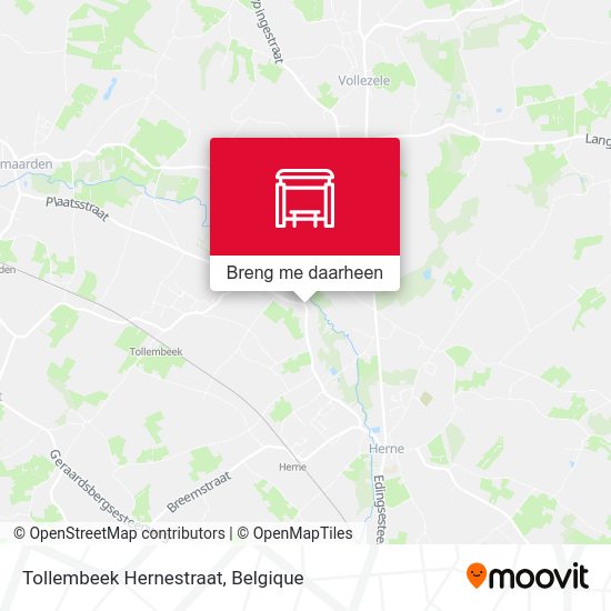 Tollembeek Hernestraat kaart