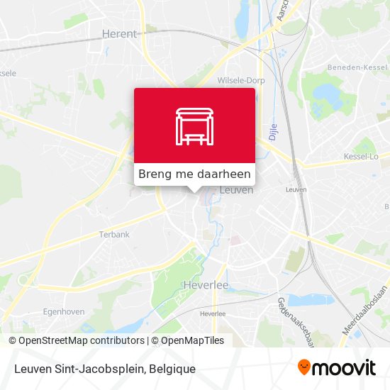 Leuven Sint-Jacobsplein kaart