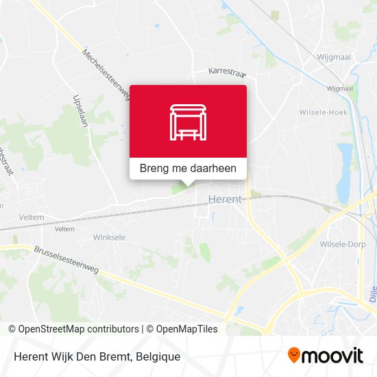 Herent Wijk Den Bremt kaart