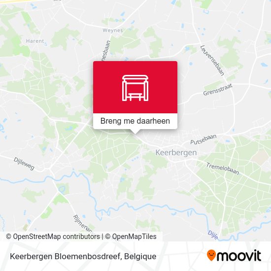 Keerbergen Bloemenbosdreef kaart