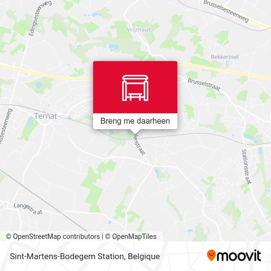 Sint-Martens-Bodegem Station kaart