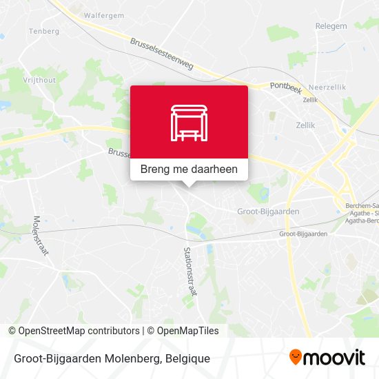 Groot-Bijgaarden Molenberg kaart