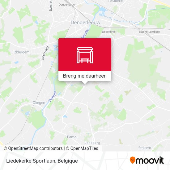 Liedekerke Sportlaan kaart