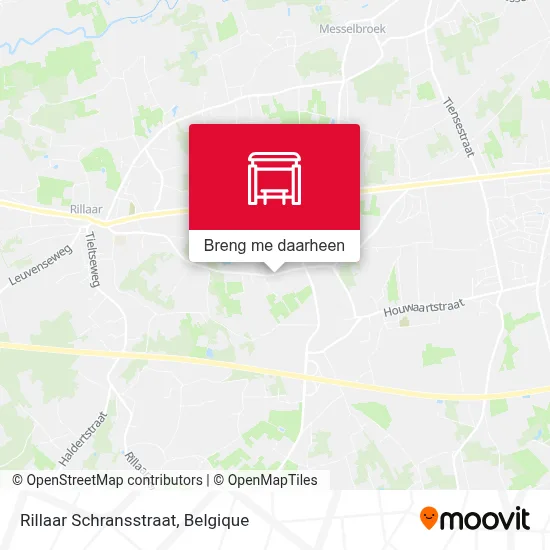 Rillaar Schransstraat kaart