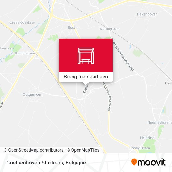 Goetsenhoven Stukkens kaart