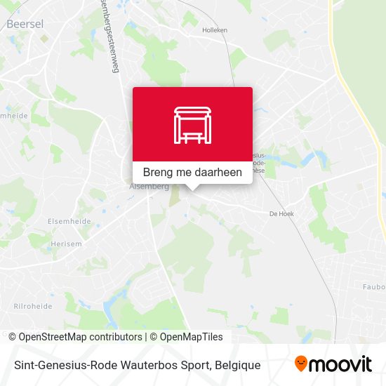 Sint-Genesius-Rode Wauterbos Sport kaart