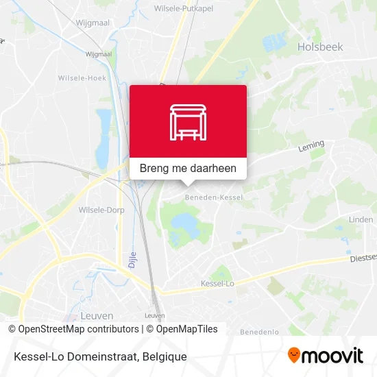 Kessel-Lo Domeinstraat kaart
