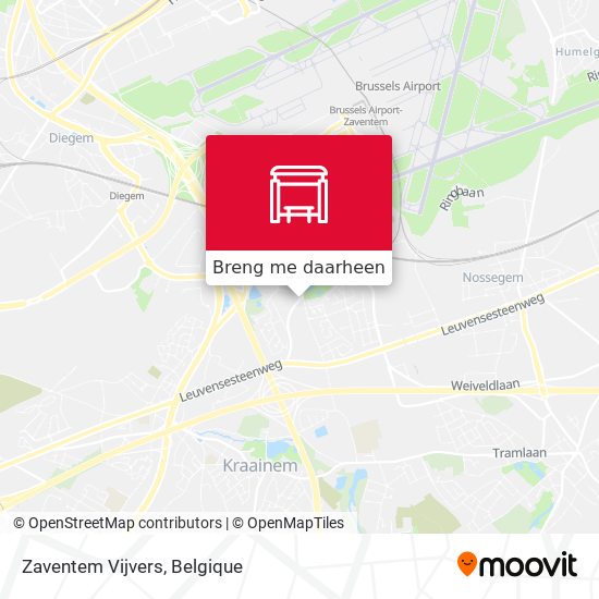 Zaventem Vijvers kaart