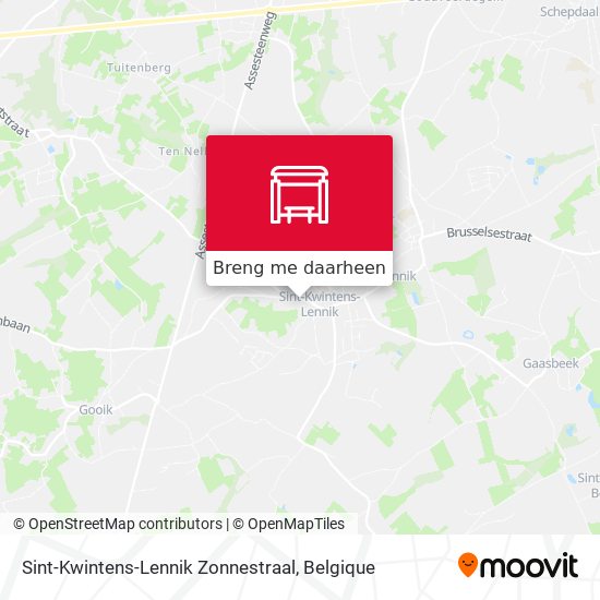 Sint-Kwintens-Lennik Zonnestraal kaart